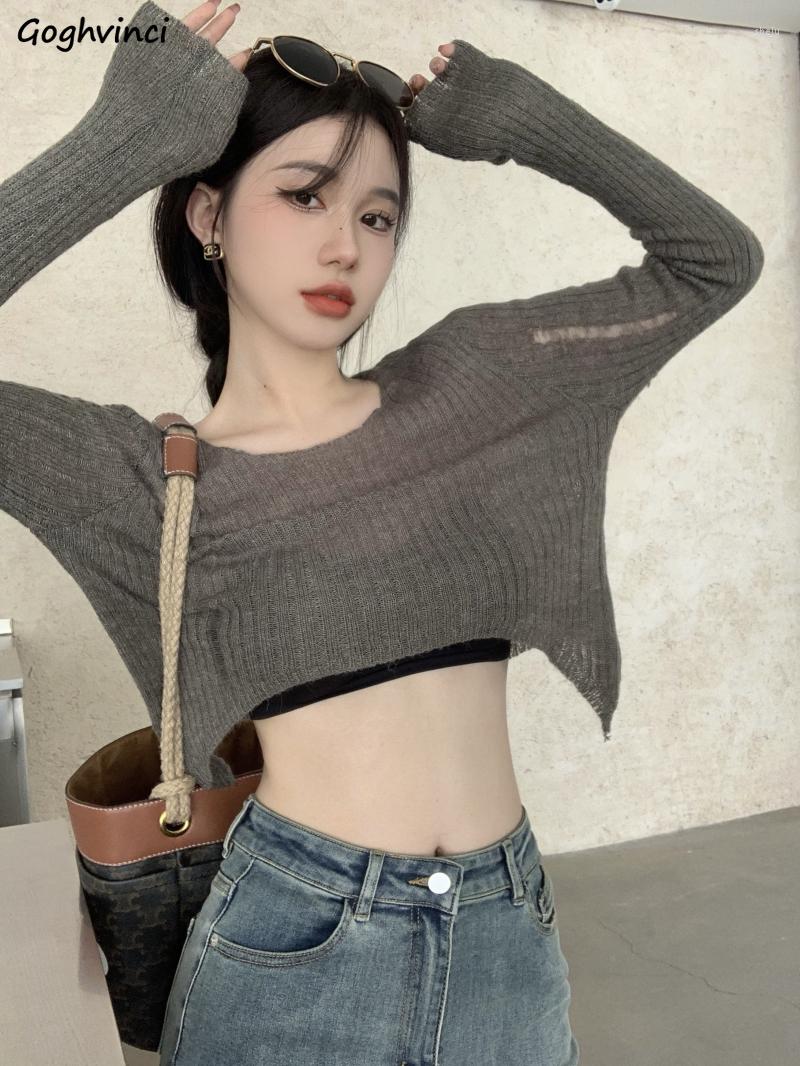 Women's Sweaters Ripped Knitted Pullovers Women Sexy Girl Streetwear Vintage Crop Young Y2k Spring Solid Smock Ulzzang Ins Soft Irregular, Dark gray
Women's Sweaters Ripped Knitted Pullovers Women Sexy Girl Streetwear Vintage Crop Young Y2k Spring Solid Smock Ulzzang Ins Soft Irregular, Dark gray