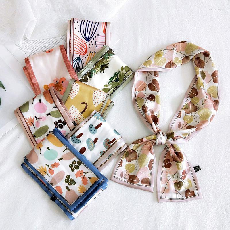 Scarves MoriBty Skinny Women Silk Scarf Neckerchief Summer Floral Luxury Bufandas Neck Ties Foulard Hair Ribbon Headscarf Bag Wraps
Scarves MoriBty Skinny Women Silk Scarf Neckerchief Summer Floral Luxury Bufandas Neck Ties Foulard Hair Ribbon Headscarf Bag Wraps