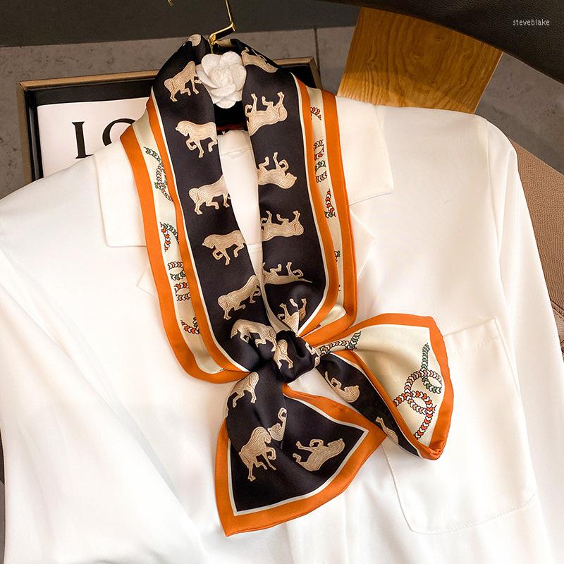 Scarves Luxury Horse Print Women Headscarf Hair Bands Satin Silk Scrunchies Skinny Ribbon Bag Scarf Headband Lady Neck Tie
Scarves Luxury Horse Print Women Headscarf Hair Bands Satin Silk Scrunchies Skinny Ribbon Bag Scarf Headband Lady Neck Tie