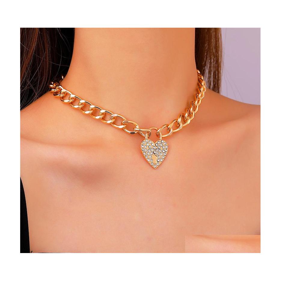 Pendant Necklaces Fashion Jewelry Rhinstone Love Heart Necklace Chain Choker Drop Delivery Pendants Dhblk
Pendant Necklaces Fashion Jewelry Rhinstone Love Heart Necklace Chain Choker Drop Delivery Pendants Dhblk