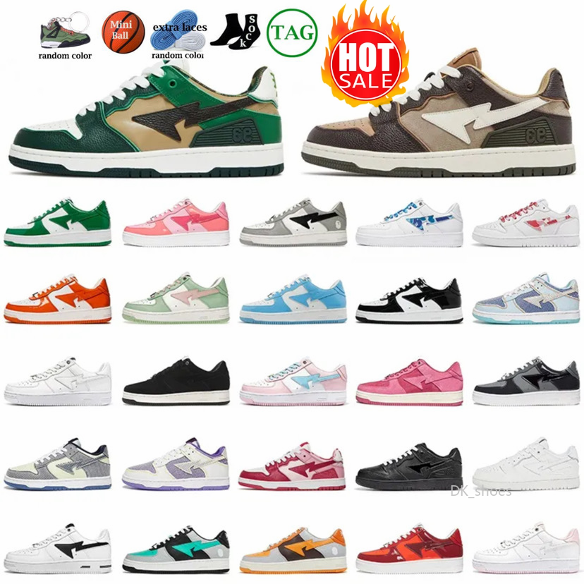 Bapesta Bapestas Baped Sta Casual Shoes Sk8 Low Men Women Black White Pastel Green Blue Suede Pink Mens Womens Trainers Outdoor Sports Sneakers Walking Jogging, Dark green
Bapesta Bapestas Baped Sta Casual Shoes Sk8 Low Men Women Black White Pastel Green Blue Suede Pink Mens Womens Trainers Outdoor Sports Sneakers Walking Jogging, Dark green