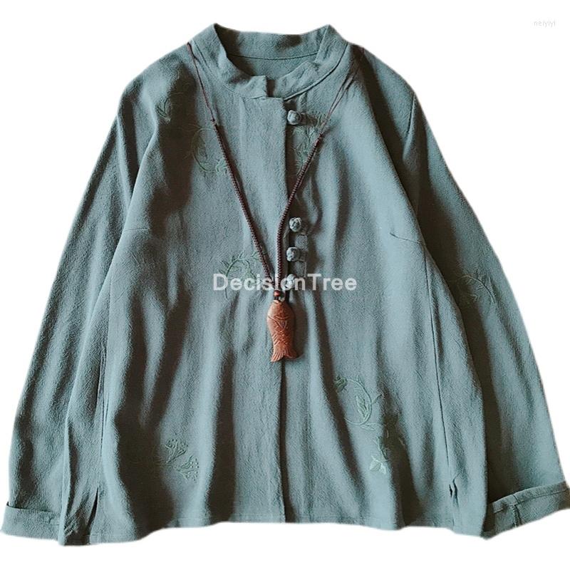 Ethnic Clothing 2023 Women Hanfu Blouse Printing Traditional Chinese Style Shirt Costume Linen Ancient
Ethnic Clothing 2023 Women Hanfu Blouse Printing Traditional Chinese Style Shirt Costume Linen Ancient