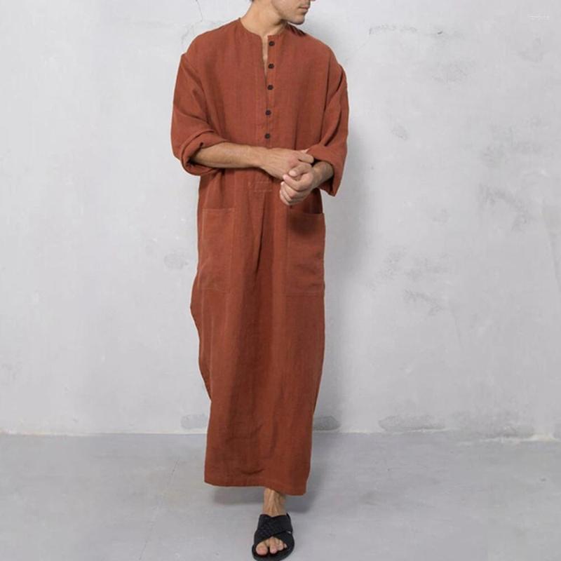 Ethnic Clothing Casual Solid Muslim Men Jubba Thobe Middle East Saudi Arabia Long Sleeve Shirts Robes Vintage Mens Button Kaftans Islamic
Ethnic Clothing Casual Solid Muslim Men Jubba Thobe Middle East Saudi Arabia Long Sleeve Shirts Robes Vintage Mens Button Kaftans Islamic
