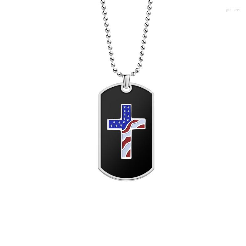 Chains American Flag Cross Pendant Drop Hip Hop Punk Style USA Army Card For Men's And Women's Classic Necklace 
Chains American Flag Cross Pendant Drop Hip Hop Punk Style USA Army Card For Men's And Women's Classic Necklace