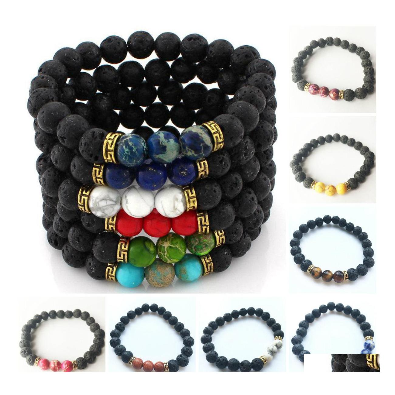 Beaded Strands Lava Rock Stone Beads Bracelet Charm Natural Turquoise Tiger Eye Fashion Jewelry Crafts Men Chakra Vipjewel Drop Del Dhjxe
Beaded Strands Lava Rock Stone Beads Bracelet Charm Natural Turquoise Tiger Eye Fashion Jewelry Crafts Men Chakra Vipjewel Drop Del Dhjxe