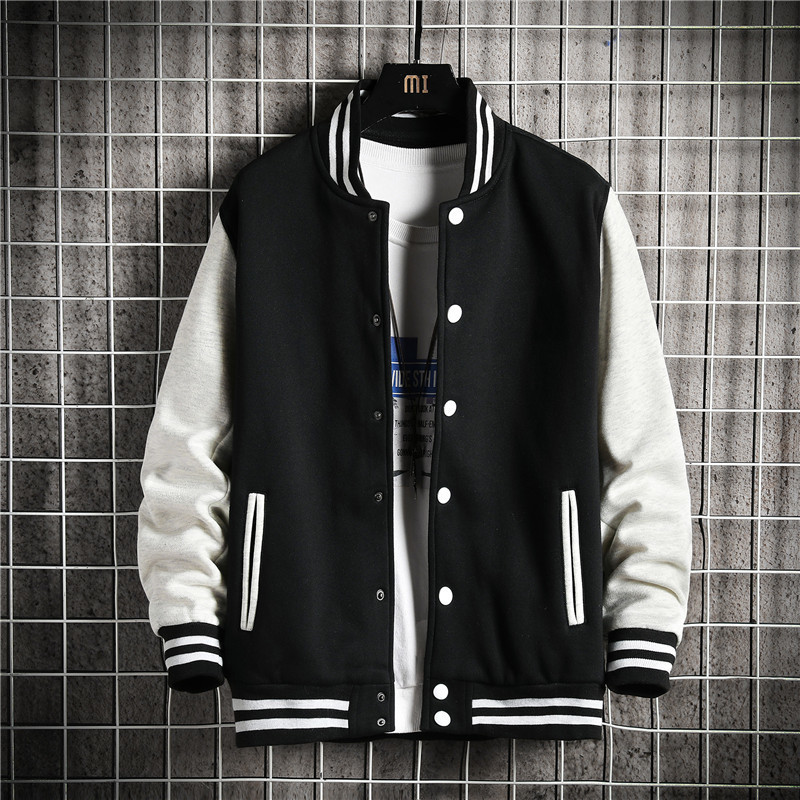 Mens Jackets Fashion SpringAutumn Unisex Patchwork baseball uniform Teenagers Preppy Style Rib Sleeve Short mens and womens jacket 230203, Black
Mens Jackets Fashion SpringAutumn Unisex Patchwork baseball uniform Teenagers Preppy Style Rib Sleeve Short mens and womens jacket 230203, Black