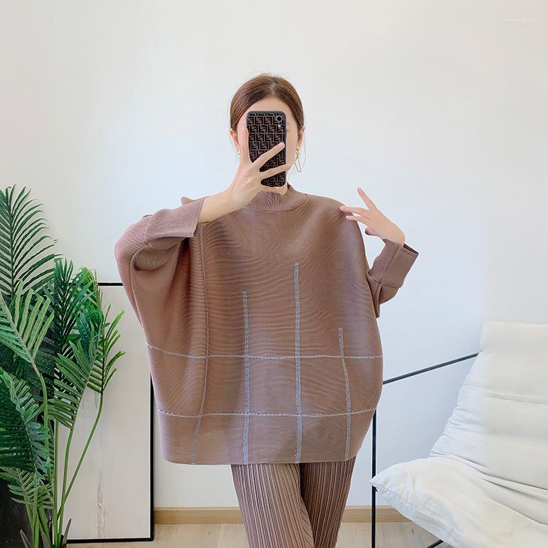Women's T Shirts T-Shirts For Women 45-75kg 2023 Loose Stretch Miyake Pleated Half Turtleneck Batwing Sleeves All-Matched Casual Tee Tops, Khaki
Women's T Shirts T-Shirts For Women 45-75kg 2023 Loose Stretch Miyake Pleated Half Turtleneck Batwing Sleeves All-Matched Casual Tee Tops, Khaki