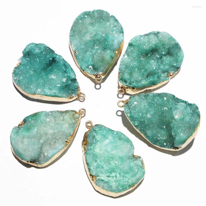 Pendant Necklaces Natural Stone Crystal Druse Tooth Agate Necklace Green Mineral Healing Charms DIY Jewelry Accessories Wholesale 6Pcs
Pendant Necklaces Natural Stone Crystal Druse Tooth Agate Necklace Green Mineral Healing Charms DIY Jewelry Accessories Wholesale 6Pcs