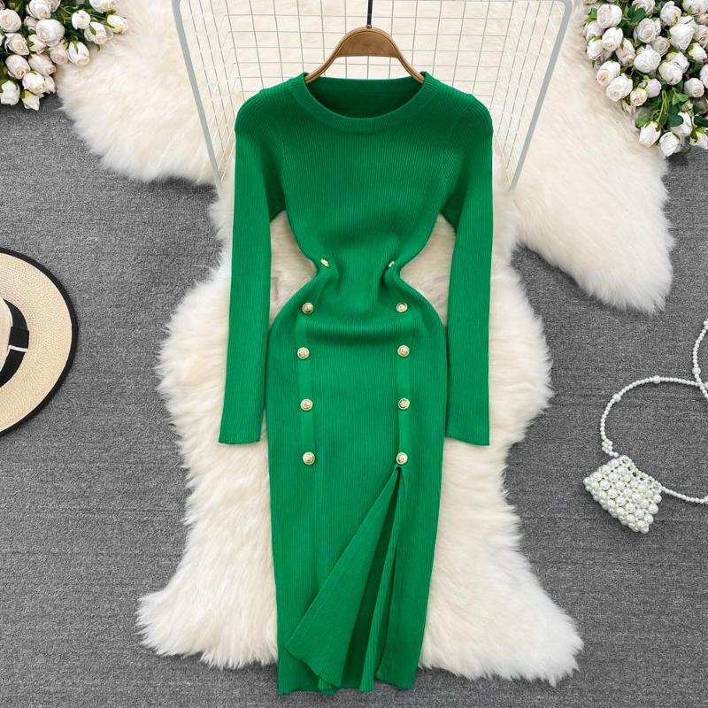 Casual Dresses Autumn And Winter Socialite Temperament Slim Show Open Fork Bag Buttock Knit Coat Base Sweater Dress, Black
Casual Dresses Autumn And Winter Socialite Temperament Slim Show Open Fork Bag Buttock Knit Coat Base Sweater Dress, Black