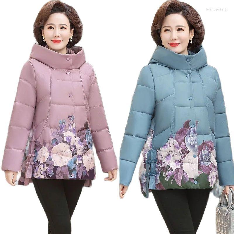 Women's Trench Coats Winter Middle-Aged Lady Cotton Jacket Embroidery ThickenMid-Length Hooded All-Match Keep Warm Loose Ladies Fashion Coat, Purple
Women's Trench Coats Winter Middle-Aged Lady Cotton Jacket Embroidery ThickenMid-Length Hooded All-Match Keep Warm Loose Ladies Fashion Coat, Purple