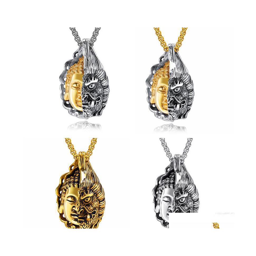 Pendant Necklaces Tibetan Buddhism Men Necklace Stainless Steel Buddha Demon Religion Jewelry Women Amet Safety Blessing Pray Vipjew Dhz4B
Pendant Necklaces Tibetan Buddhism Men Necklace Stainless Steel Buddha Demon Religion Jewelry Women Amet Safety Blessing Pray Vipjew Dhz4B