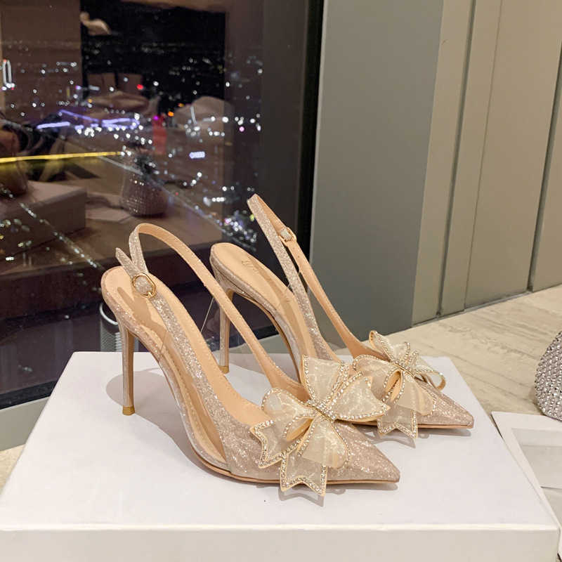 Dress Shoes New stiletto pointed toe bridal wedding shoes banquet rhinestone bow Baotou back empty glass glue high-heeled sandals G230203, Silver 6cm
Dress Shoes New stiletto pointed toe bridal wedding shoes banquet rhinestone bow Baotou back empty glass glue high-heeled sandals G230203, Silver 6cm