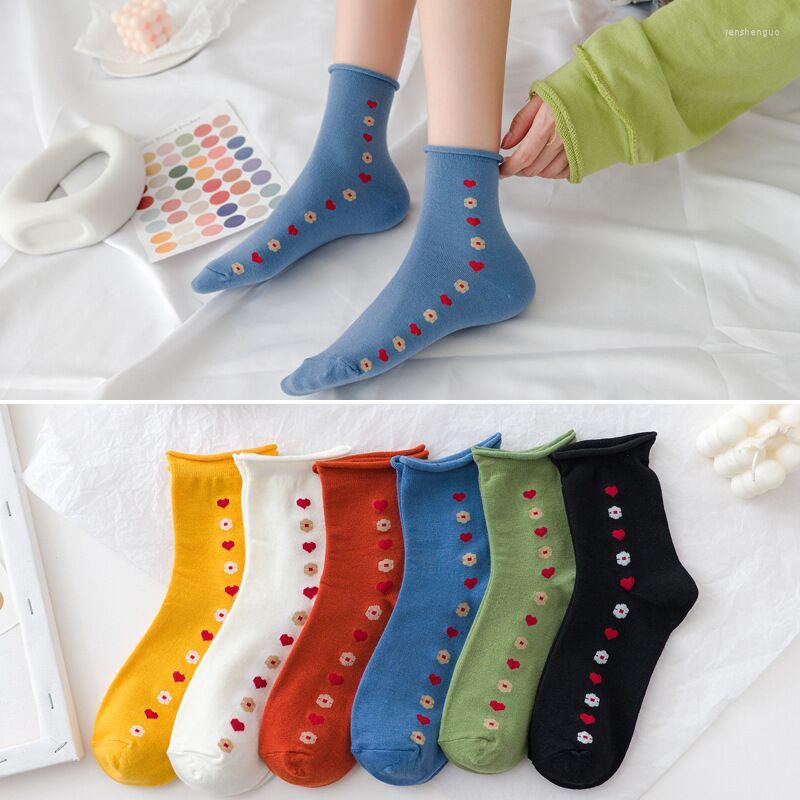 Women Socks Autumn And Winter Korean Cotton Women's Love Small Flower Curled INS Hyuna Style Loose Mouth Tide, Black
Women Socks Autumn And Winter Korean Cotton Women's Love Small Flower Curled INS Hyuna Style Loose Mouth Tide, Black