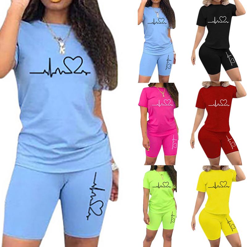 Women' Tracksuits Two-piece Summer 2023 Casual Sports Solid Color Pprinted Shorts T-shirt Set Two Piece Sporting Tracksuit Outfit, Lb
Women' Tracksuits Two-piece Summer 2023 Casual Sports Solid Color Pprinted Shorts T-shirt Set Two Piece Sporting Tracksuit Outfit, Lb