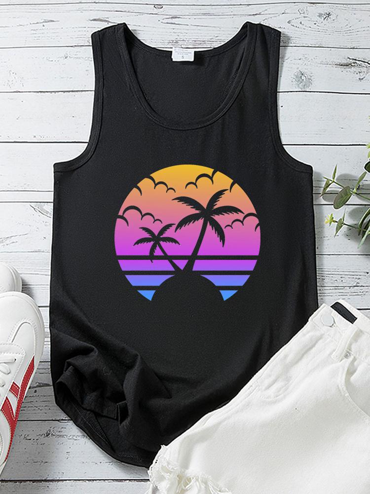 Women' Tanks Summer Women Tank Top 2023 Seaside Holidays Print Sleeveless Tops Casual 90' Girls Tee Shirt Femme Ropa Mujer, Black
Women' Tanks Summer Women Tank Top 2023 Seaside Holidays Print Sleeveless Tops Casual 90' Girls Tee Shirt Femme Ropa Mujer, Black