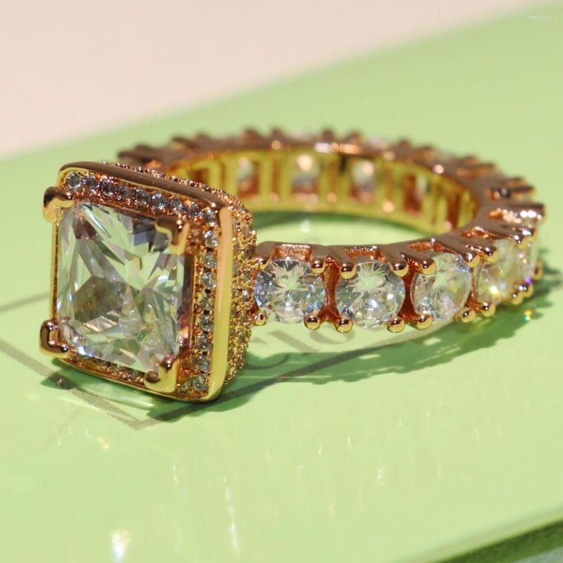 Cluster Rings Eternity Classical Jewelry 925 Sterling Silver &Rose Gold Filled Princess Cut 5A Cubic Zirconia Square CZ Women Wedding
Cluster Rings Eternity Classical Jewelry 925 Sterling Silver &Rose Gold Filled Princess Cut 5A Cubic Zirconia Square CZ Women Wedding