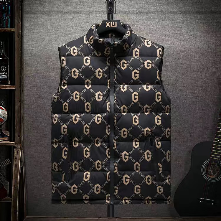 2023 Vests Mens and women's No hat Sleeveless Jacket Cotton-Padded Autumn Winter Casual Coats Male Waistcoat bodywarmer down vest S-4XL, 01
2023 Vests Mens and women's No hat Sleeveless Jacket Cotton-Padded Autumn Winter Casual Coats Male Waistcoat bodywarmer down vest S-4XL, 01