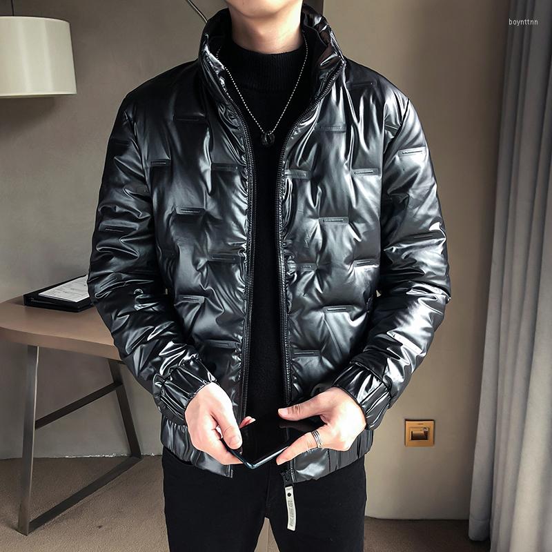 Men's Down Shiny Jacket Coats 2023 Winter Men Short Thick Cotton Coat Fashion Stand Collar Slim Clothes Parka, Black
Men's Down Shiny Jacket Coats 2023 Winter Men Short Thick Cotton Coat Fashion Stand Collar Slim Clothes Parka, Black