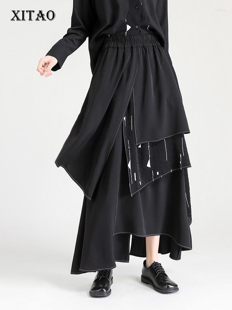 Skirts XITAO Black Asymmetrical Skirt Fashion Personality Patchwork Women Spring Street Trendy Irregular Big Hem WLD9492, Black wld9492
Skirts XITAO Black Asymmetrical Skirt Fashion Personality Patchwork Women Spring Street Trendy Irregular Big Hem WLD9492, Black wld9492