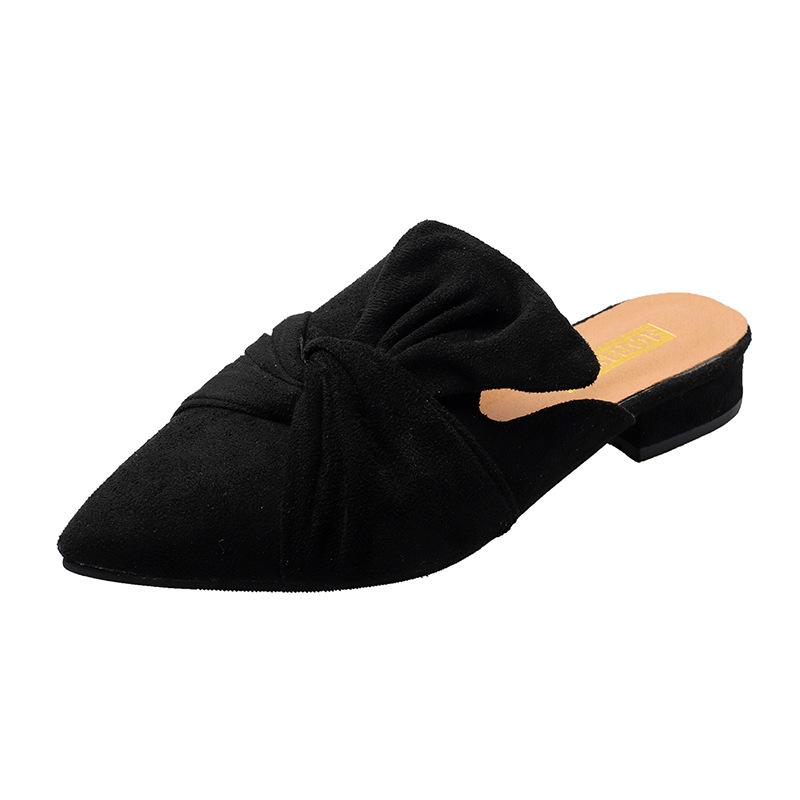 Slippers Women Flock Bowtie Female Mules Fashion Low Heels Shoes Pointed Toe Ladies Plus Size Elegant Woman Slipper, Black
Slippers Women Flock Bowtie Female Mules Fashion Low Heels Shoes Pointed Toe Ladies Plus Size Elegant Woman Slipper, Black