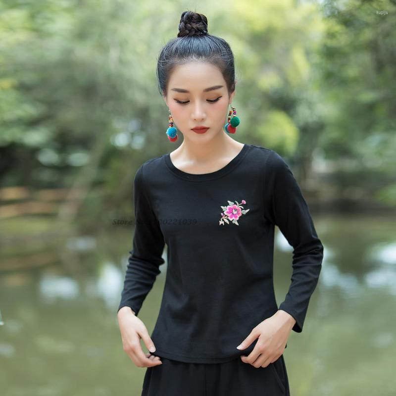 Ethnic Clothing 2023 Original Style Chinese National Flower Embroidery Tops Vintage Harajuku Women Loose Casual Shirt Oriental Base
Ethnic Clothing 2023 Original Style Chinese National Flower Embroidery Tops Vintage Harajuku Women Loose Casual Shirt Oriental Base