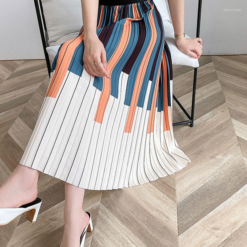 Skirts 2023 Spring Women Pleated Elastic High Waist Piano Print Skirt Chiffon A-Line Jupe Femme Saia Falda Mujer, Blue
Skirts 2023 Spring Women Pleated Elastic High Waist Piano Print Skirt Chiffon A-Line Jupe Femme Saia Falda Mujer, Blue