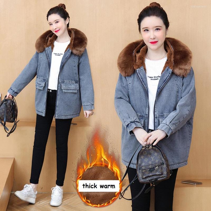 Women's Trench Coats Winter Style Women Casual Loose Hooded Lamb Fleece Thick Warm Zipper Pockets Jeans For Females Denim Slim Outerwear, Blue
Women's Trench Coats Winter Style Women Casual Loose Hooded Lamb Fleece Thick Warm Zipper Pockets Jeans For Females Denim Slim Outerwear, Blue