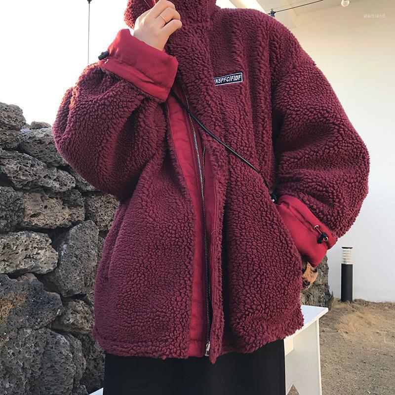 Women' Jackets Both Sides Wear Winter Lamb Velvet Jacket Women Vintage Hong Kong Tide Small Short Cotton Parkas Casaco Feminino Chaqueta, Red
Women' Jackets Both Sides Wear Winter Lamb Velvet Jacket Women Vintage Hong Kong Tide Small Short Cotton Parkas Casaco Feminino Chaqueta, Red