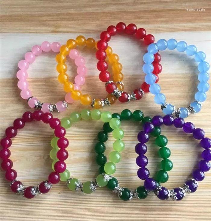 Strand Natural Stone Red Jades Chalcedony Loose Spacer Round Bead For Jewelry Making Yellow Blue Bracelets Wholesale Drop
Strand Natural Stone Red Jades Chalcedony Loose Spacer Round Bead For Jewelry Making Yellow Blue Bracelets Wholesale Drop