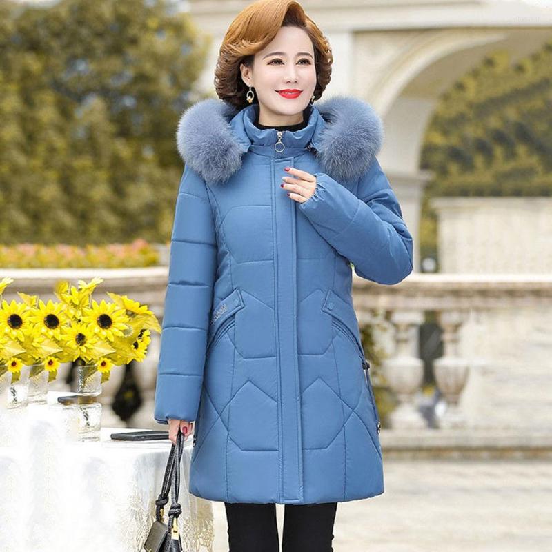 Women's Trench Coats Middle-aged Mother Clothing Winter Detachable Hooded Jacket Warm Thickened Long Parka Outwear Windproof Women's, Black
Women's Trench Coats Middle-aged Mother Clothing Winter Detachable Hooded Jacket Warm Thickened Long Parka Outwear Windproof Women's, Black