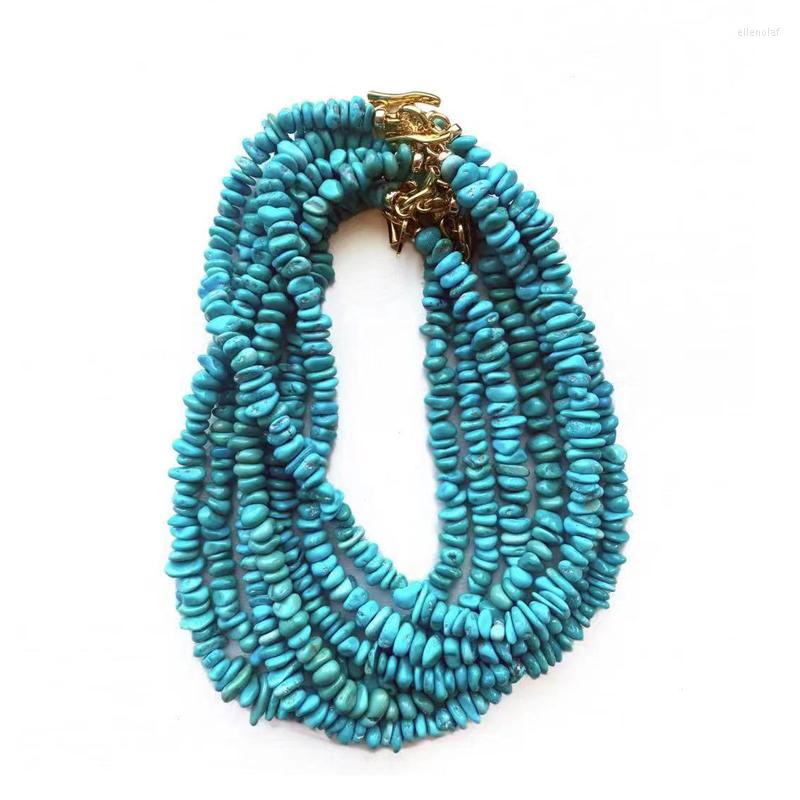 Choker Handmade Irregular Natural Turquoises Stone OT Buckle Necklace Man Women Classic Versatile Banquet Party Charm Accessories
Choker Handmade Irregular Natural Turquoises Stone OT Buckle Necklace Man Women Classic Versatile Banquet Party Charm Accessories