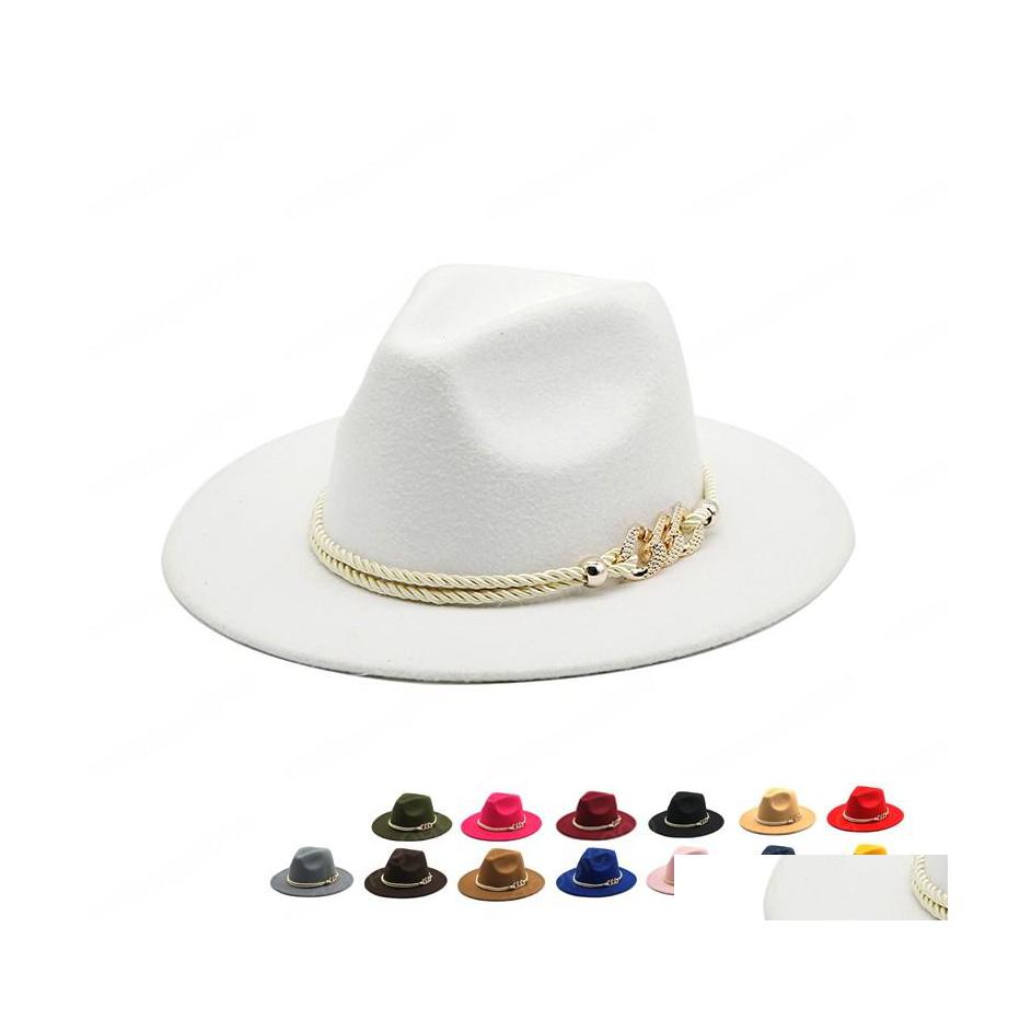 Wide Brim Hats Bucket Black/White Simple Church Derby Top Hat Panama Solid Felt Fedoras For Men Women Artificial Wool Blend Jazz C Dh7Mi, 12
Wide Brim Hats Bucket Black/White Simple Church Derby Top Hat Panama Solid Felt Fedoras For Men Women Artificial Wool Blend Jazz C Dh7Mi, 12