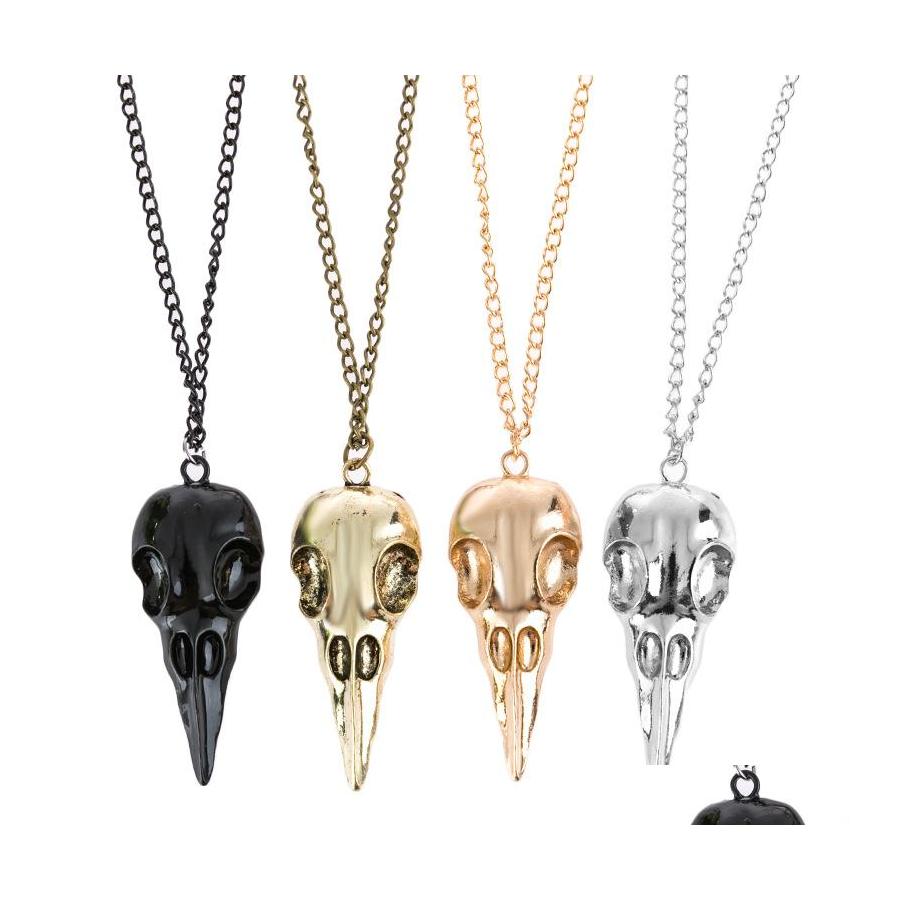 Pendant Necklaces Vintage Stereo Crow Head Skl Hip Hop Skeleton Metal Necklace For Women Men Jewelry Drop Delivery Pendants Otk4I
Pendant Necklaces Vintage Stereo Crow Head Skl Hip Hop Skeleton Metal Necklace For Women Men Jewelry Drop Delivery Pendants Otk4I