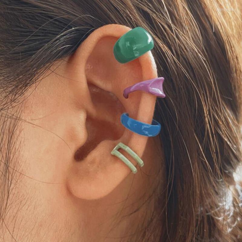 Backs Earrings 4Pcs/Set Candy Color Resin Ear Cartilage Clip For Women Girls Acrylic Cuff Fake Stacking Earcuffs Jewelry Gifts
Backs Earrings 4Pcs/Set Candy Color Resin Ear Cartilage Clip For Women Girls Acrylic Cuff Fake Stacking Earcuffs Jewelry Gifts