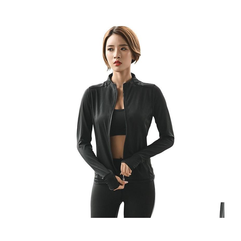 Running Sets Women Long Sleeve Jackets Fitness Sports Coat Tight Gym Soccer Training Jogging Jacket Yoga Clothes Casual Tops Drop De Dhiga, Black
Running Sets Women Long Sleeve Jackets Fitness Sports Coat Tight Gym Soccer Training Jogging Jacket Yoga Clothes Casual Tops Drop De Dhiga, Black