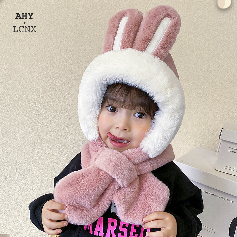 Caps Hats Sweet Baby Hat Scarf In One For Boys Girls Cute Autumn Winter Cartoon Cute Rabbit Ear Plush Warm Hats Children's Windproof Cap 230204, White
Caps Hats Sweet Baby Hat Scarf In One For Boys Girls Cute Autumn Winter Cartoon Cute Rabbit Ear Plush Warm Hats Children's Windproof Cap 230204, White
