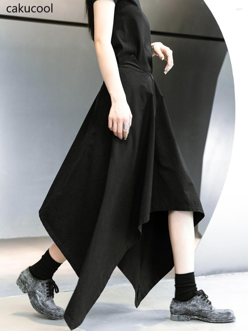 Skirts Cakucool Women' Dress MIDI Skirt Irregular Casual Loose Black Pure Color Simple Feminine Party
Skirts Cakucool Women' Dress MIDI Skirt Irregular Casual Loose Black Pure Color Simple Feminine Party