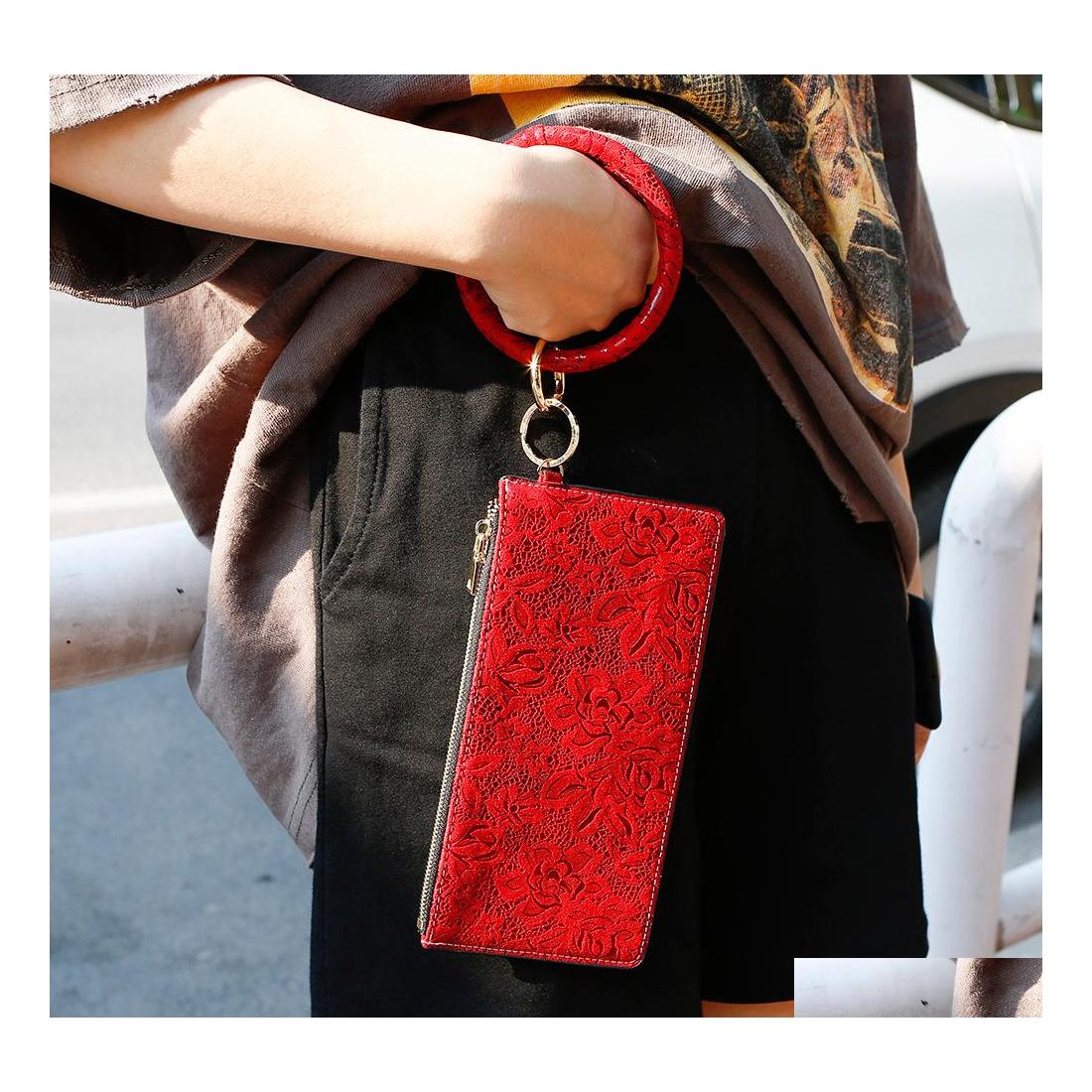 Key Rings Women Girls Pu Leather Bracelet Ring Bangle Keyring Circle Keychain Wristlet Keyrings Jewelry With Wallet Drop Delivery Dhehm
Key Rings Women Girls Pu Leather Bracelet Ring Bangle Keyring Circle Keychain Wristlet Keyrings Jewelry With Wallet Drop Delivery Dhehm