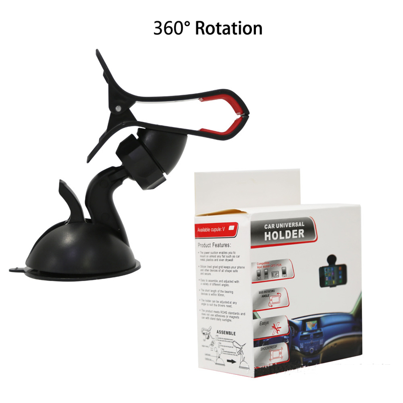 Universal Dashboard Mount Gps Phone Stands Windshield Suction Cup Holder 360 Degree Rotating Vehicle Support Car Phone Holder
