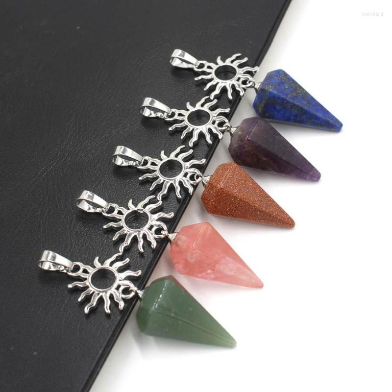 Pendant Necklaces 24pcs/lot Sun Hexagonal Cone Pendants Natural Stone Quartz Crystal Necklace Healing Energy Pendulum Bulk Wholesales
Pendant Necklaces 24pcs/lot Sun Hexagonal Cone Pendants Natural Stone Quartz Crystal Necklace Healing Energy Pendulum Bulk Wholesales