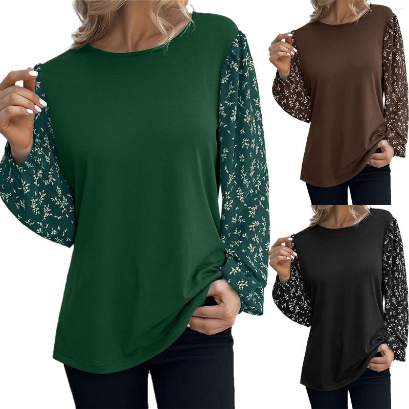 Women' Blouses Women Small Floral Stitching Crewneck Long Sleeve Shirts Casual Tunic Tops To Wear, Green
Women' Blouses Women Small Floral Stitching Crewneck Long Sleeve Shirts Casual Tunic Tops To Wear, Green