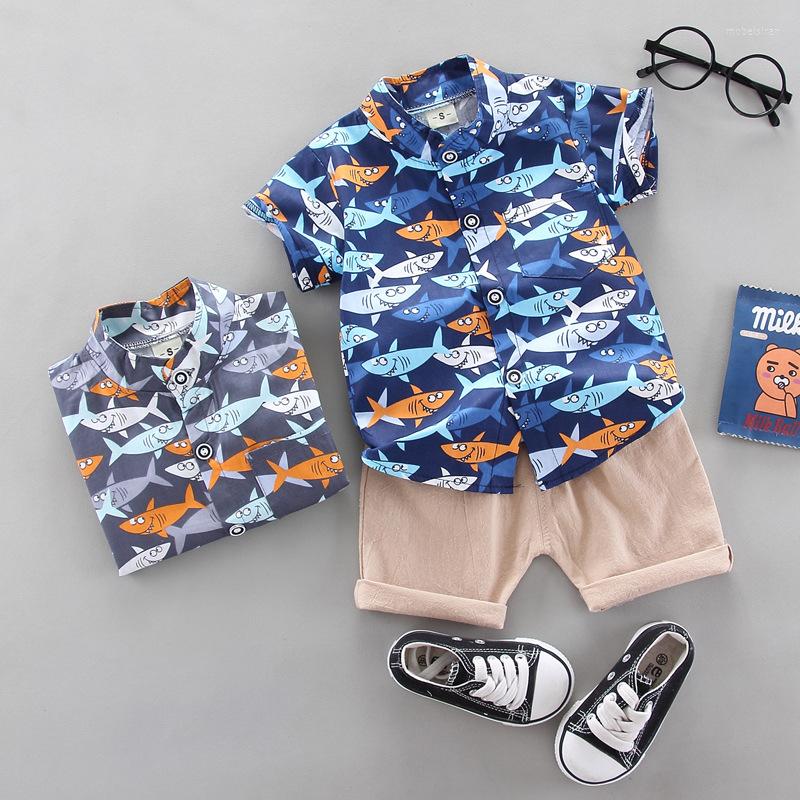 Clothing Sets Baby Clothes Summer Short-Sleeved Cartoon Pure Cotton Printed Shirt Shorts Suit Casual Infant Boys Two-Piece 0-3 Years Old, Dark blue
Clothing Sets Baby Clothes Summer Short-Sleeved Cartoon Pure Cotton Printed Shirt Shorts Suit Casual Infant Boys Two-Piece 0-3 Years Old, Dark blue