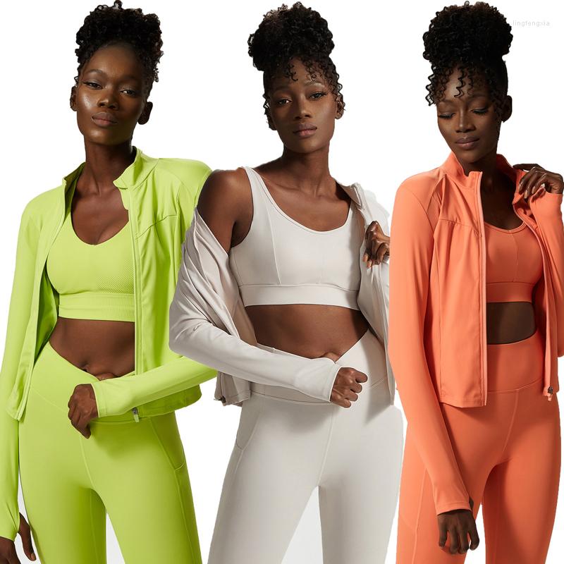 Active Sets 3Pcs/Set Naked-Feel Running Sports Yoga Women Buckle Padded Bra Long Sleeve Jacket High Waist Leggings Gym Workout Set, Black
Active Sets 3Pcs/Set Naked-Feel Running Sports Yoga Women Buckle Padded Bra Long Sleeve Jacket High Waist Leggings Gym Workout Set, Black