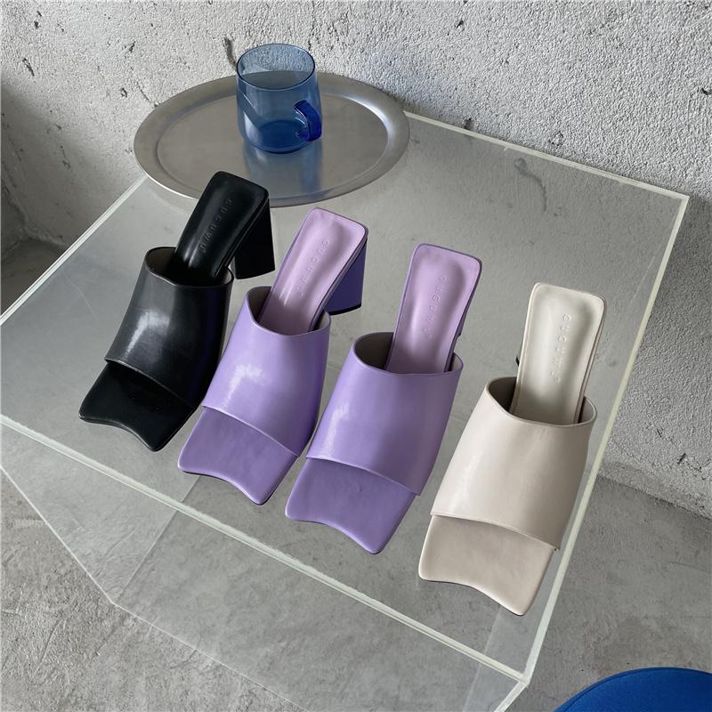Slippers Square Toe Ladies Purple Shoes Woman Black Thick High Heels Casual Slides Mules Party Pumps Size 39, Beige
Slippers Square Toe Ladies Purple Shoes Woman Black Thick High Heels Casual Slides Mules Party Pumps Size 39, Beige