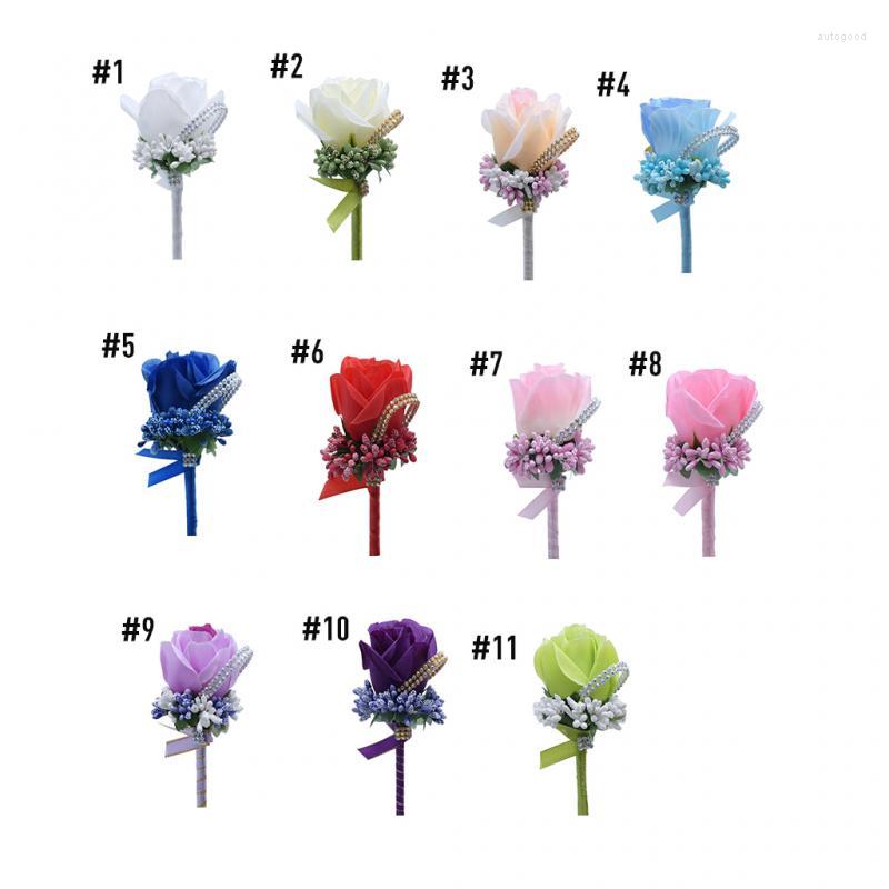 Brooches 1 Pc Faux Artificial Flower Rhinestone Crystal Brooch Pins Boutonniere Men Women Girl's Wedding Or Party Supplies 2023
Brooches 1 Pc Faux Artificial Flower Rhinestone Crystal Brooch Pins Boutonniere Men Women Girl's Wedding Or Party Supplies 2023