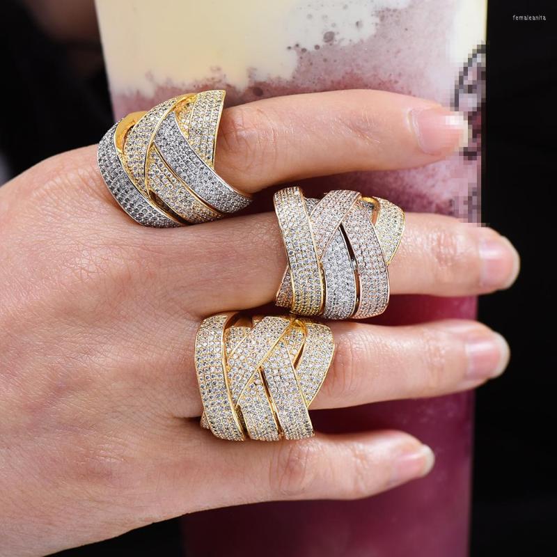 Wedding Rings Missvikki Trendy CROSSOVER Big Bold Statement Ring For Women Cubic Zircon Finger Beads Charm Bohemian Beach Jewelry
Wedding Rings Missvikki Trendy CROSSOVER Big Bold Statement Ring For Women Cubic Zircon Finger Beads Charm Bohemian Beach Jewelry