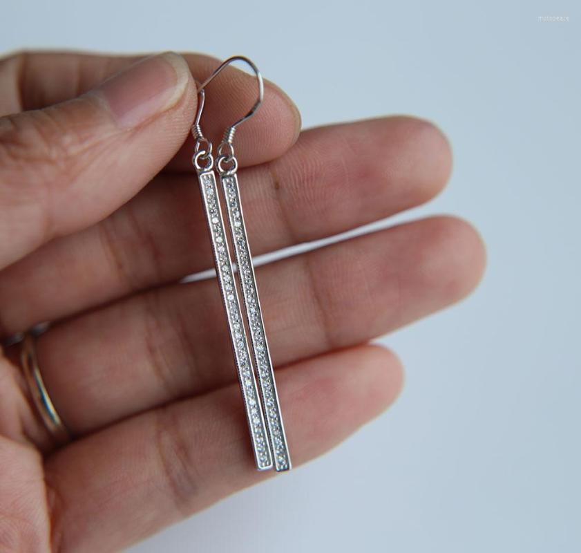 Stud Earrings 925 Sterling Silver Pave Cubic Zirconia Long Spike Cz Bar Ladies Hook Earring Design
Stud Earrings 925 Sterling Silver Pave Cubic Zirconia Long Spike Cz Bar Ladies Hook Earring Design
