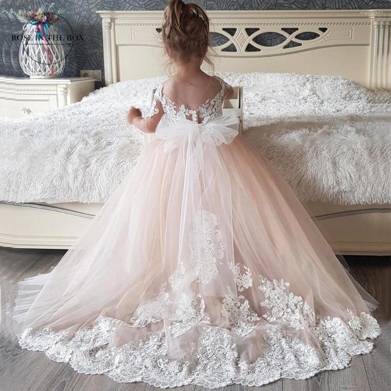 Girl Dresses Lace Applique Long Sleeves Flower 2023 First Communion Ball Gown Robe Mariage Enfant Fille, Picture color
Girl Dresses Lace Applique Long Sleeves Flower 2023 First Communion Ball Gown Robe Mariage Enfant Fille, Picture color