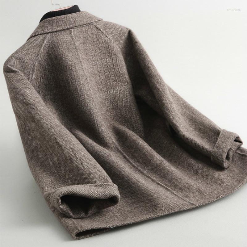 Women's Wool & Blends Autumn Winter Elegant Fashion Women Coat Cashmere Female Jacket Double-faced Woolen Coats Slim Outerwear 38522LW386 Te, Gray
Women's Wool & Blends Autumn Winter Elegant Fashion Women Coat Cashmere Female Jacket Double-faced Woolen Coats Slim Outerwear 38522LW386 Te, Gray