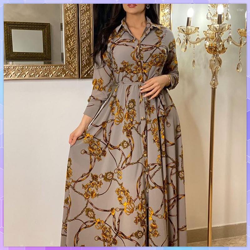 Casual Dresses Vintage Maxi Dress Women Button Long Sleeve Printed Beach Sundress Femme Robe Plus Size Vestidos Spring Autumn, Black
Casual Dresses Vintage Maxi Dress Women Button Long Sleeve Printed Beach Sundress Femme Robe Plus Size Vestidos Spring Autumn, Black